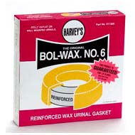 Harvey's #6 Wall Mount Urinal Wax Gaskets