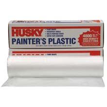 Husky 12' x 400' Painter's Plastic, 0.31 Mil