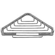 Taymor Corner Shower Basket, Small - Pol Chrome