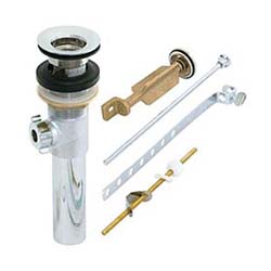 Heavy Duty Pop-Up Assembly, Chrome Plated Brass