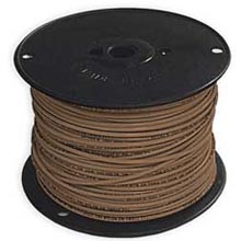 #12 Solid THHN Wire, 500' Spool - Brown