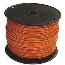 #12 Solid THHN Wire, 500' Spool - Orange