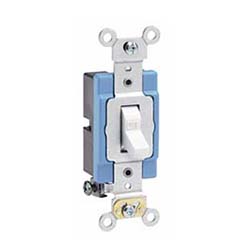 Leviton 15A Industrial Toggle Switch - White