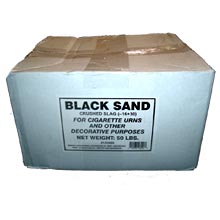 50 lb. Box of Black Sand