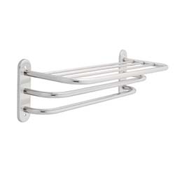 Franklin Brass Designer Towel Shelf with 2 bars - Exposed Mounting