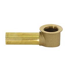 Brass Waste & Overflow Shoe, 1-1/2