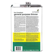 Sunnyside General Purpose Thinner, VOC Compliant, Gallon