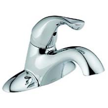 Delta Single Handle Lav Faucet, Less Pop-Up - Chrome