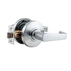 Schlage Passage Lockset, Saturn Handle - Satin Chrome