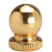 Brass Knurled Knob, 1/4