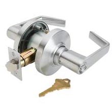 Heavy Duty Entrance Lever Lockset - Satin Chrome