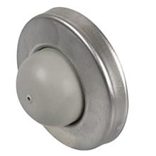 Solid Brass Convex Wall Stop - Satin SS