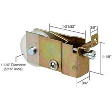 Sliding Glass Door Roller, 1-1/4