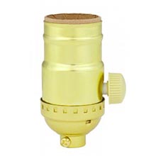 Full-Range Dimmer Socket - Pol. Gilt