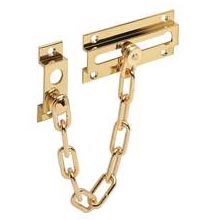 Solid Brass Chain Door Guard - Pol Brass