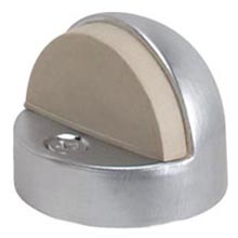 Solid Brass High Profile Dome Stop - Satin Chrome