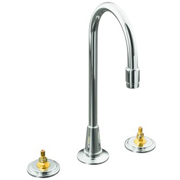 Kohler Taboret Bar Sink Base Faucet, Less Handles - Polished Chrome