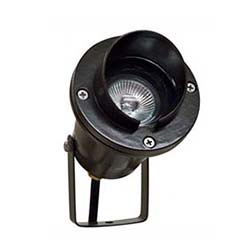 20W, 12V Directional Spot Light w/Hood - Black