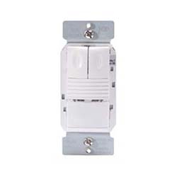 Watt Stopper Passive Infrared Dual Relay Wall Switch - White