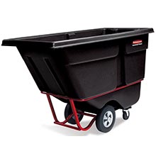 Rubbermaid 1 Cu Yard Tilt Truck - Black