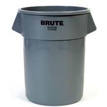 Rubbermaid 32 Gal. Brute Trash Container - Gray