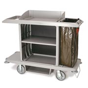 Rubbermaid Housekeeping Cart - Platinum