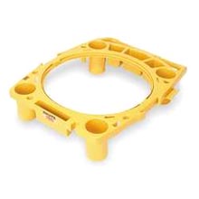 Rubbermaid 44 Gal Rim Caddy, Yellow