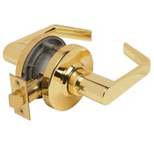 Pioneer Series Passage Lever Lockset - Polished Brass