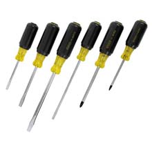 Stanley 6 Piece Combo Cushion Grip Screwdriver Set