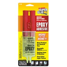 Super Glue 1 oz Quick-Set 2-Part Epoxy Syringe