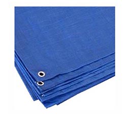 6' x 8' Blue Poly Tarp w/Grommets