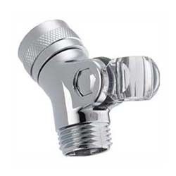 Delta Pin Mount Swivel Connector - Polished Chrome