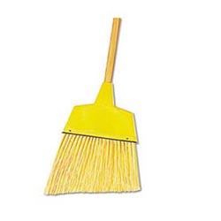 Angler Broom w/Plastic Bristles, Case of 12